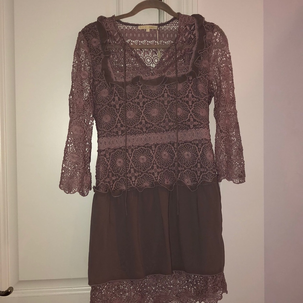 Little white lies purple lace dress